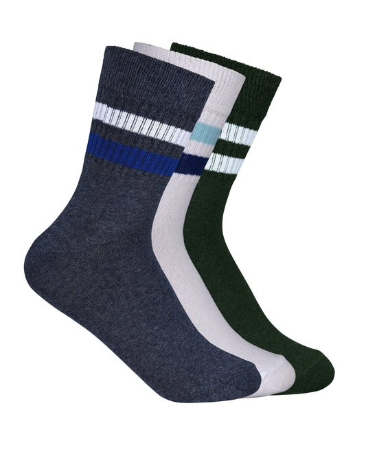 Sportsock med bård, 3-pack